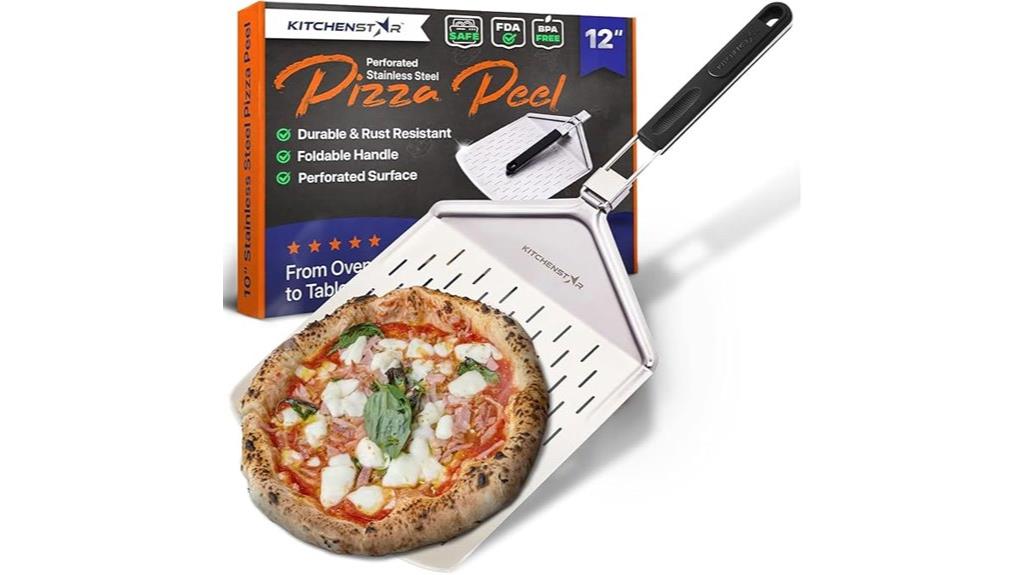perforated 12 inch pizza peel