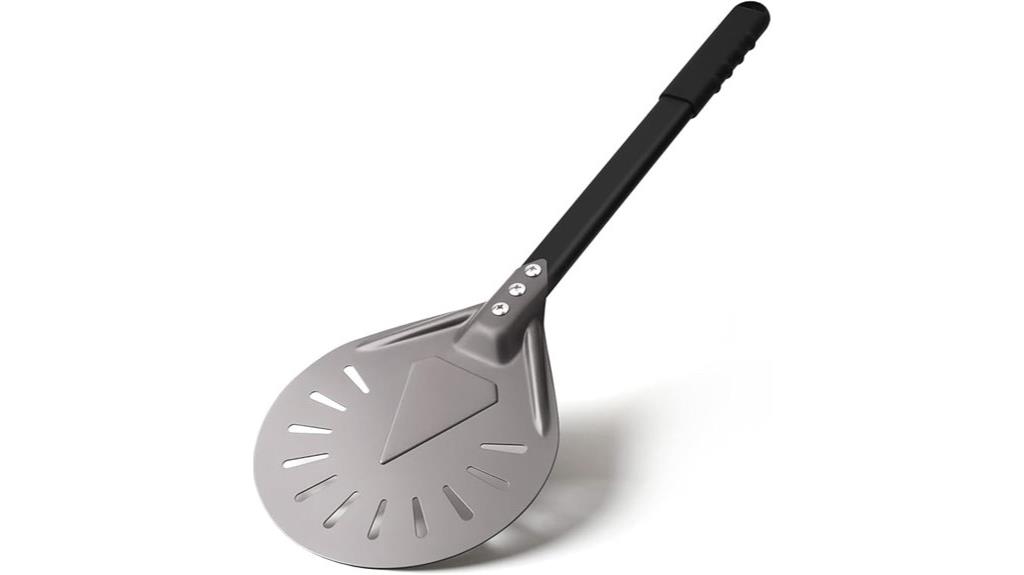 perforated aluminum pizza paddle
