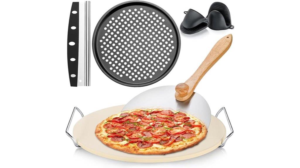 pizza stone baking set