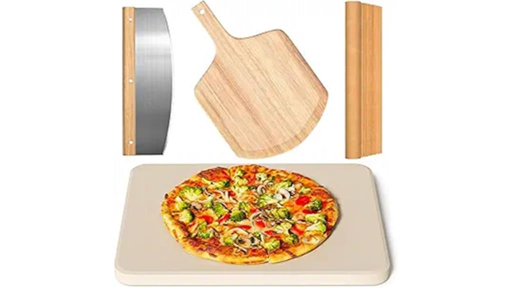 pizza stone set kit