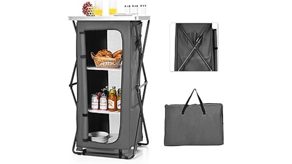 portable foldable storage cabinet