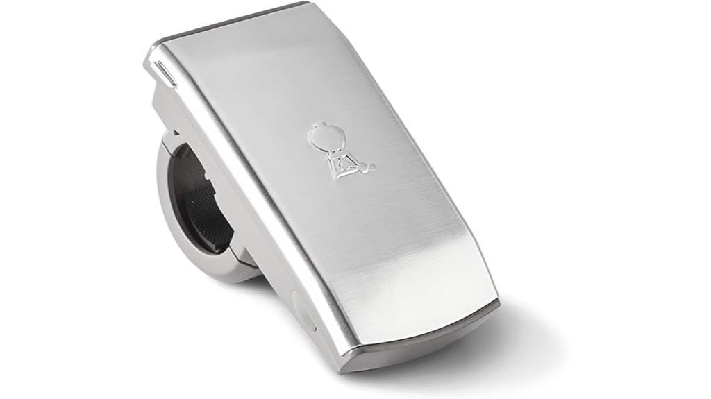 portable grey grill handle