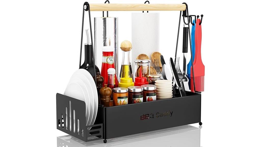 portable outdoor grilling organizer