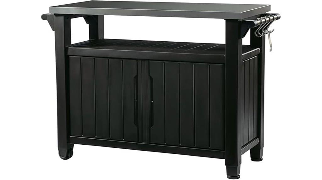 portable stainless steel outdoor table