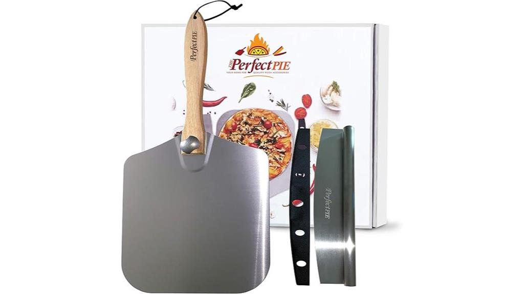 premium pizza peel and cutter
