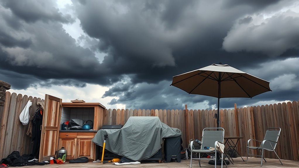 prepare outdoor kitchen proactively