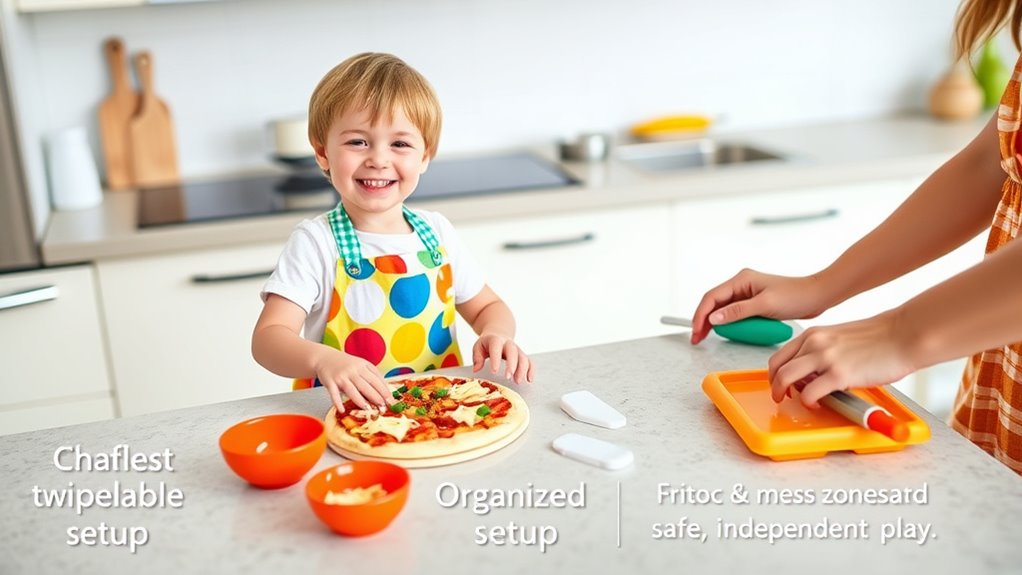 prevent spills with organized zones