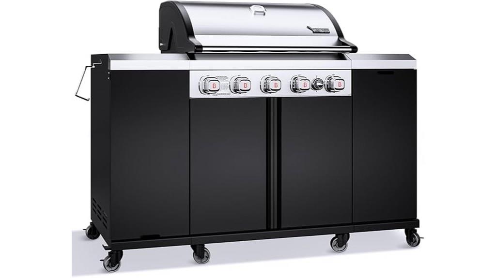 propane grill island