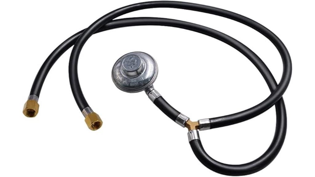 propane regulator with y splitter