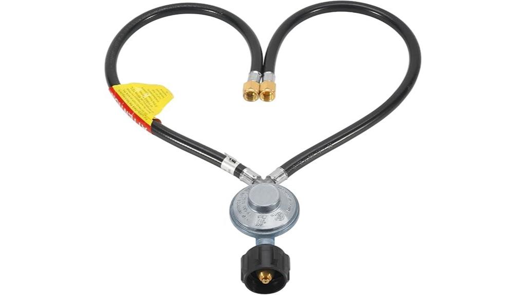 propane regulator y splitter