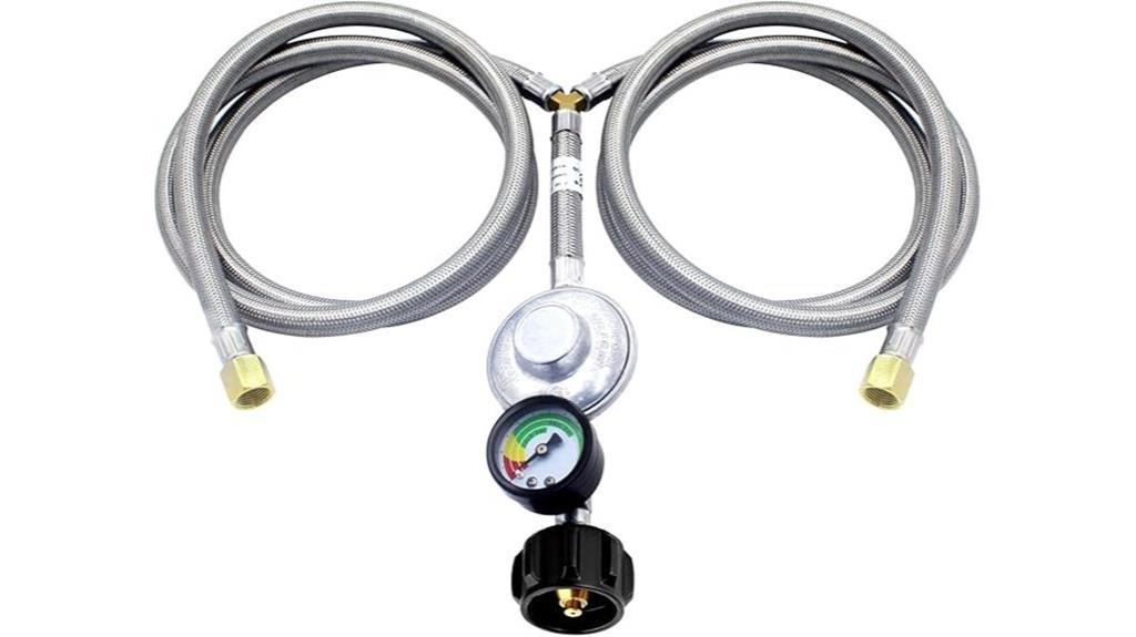 propane regulator y splitter