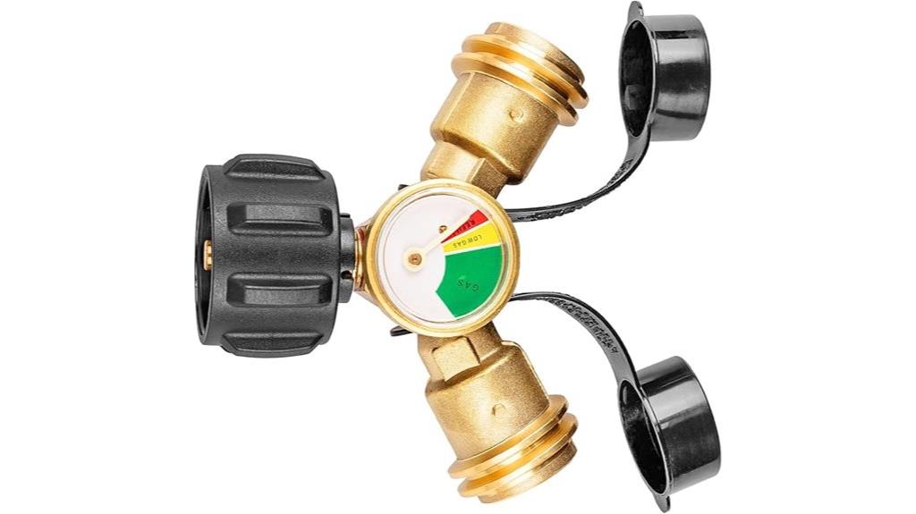 propane tank splitter gauge