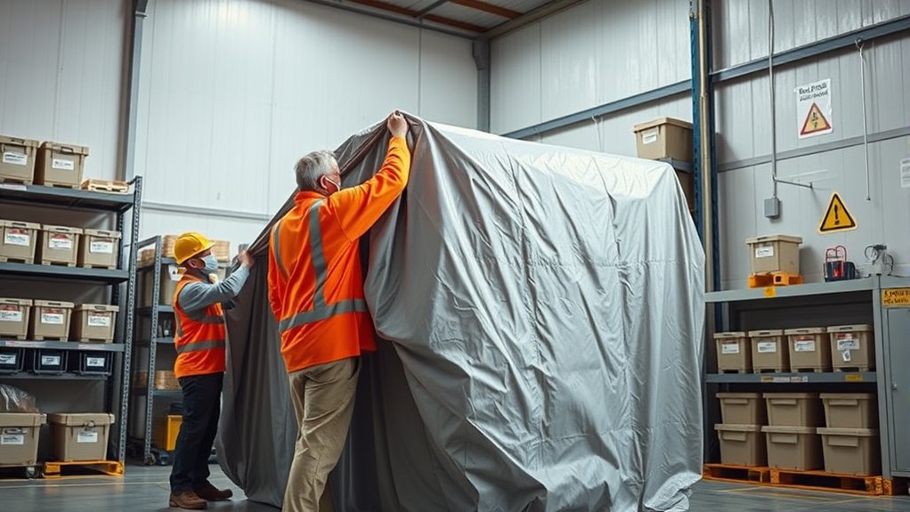 proper covering and securing