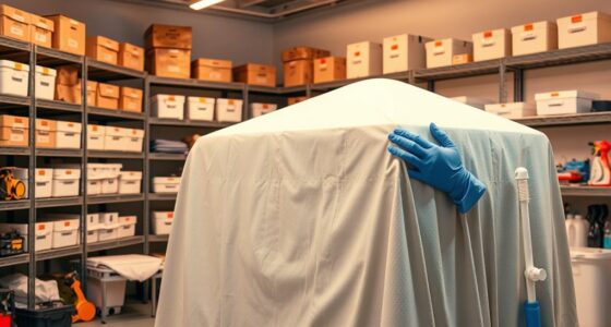proper covering and storage maintenance