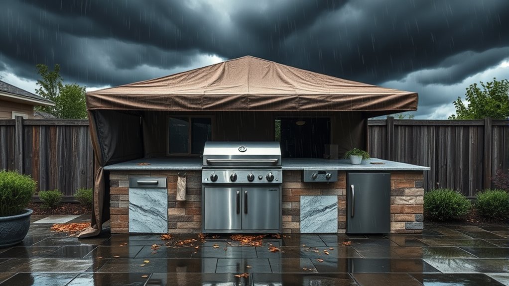 protect outdoor kitchen equipment