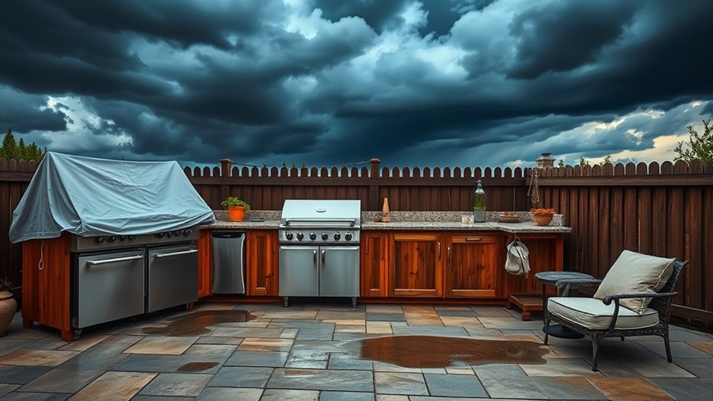 protect outdoor kitchen surfaces