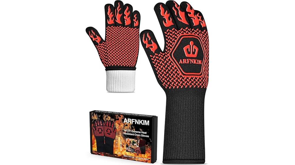 red 3 layer silicone gloves