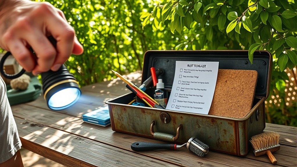 regular outdoor equipment inspections