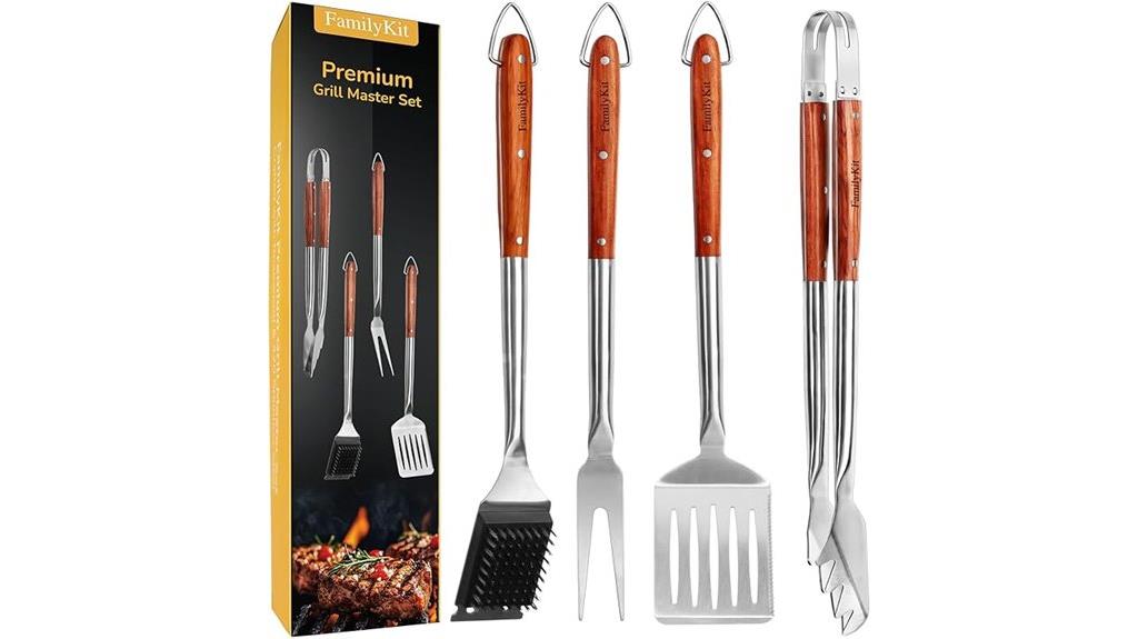 rose wooden bbq tools