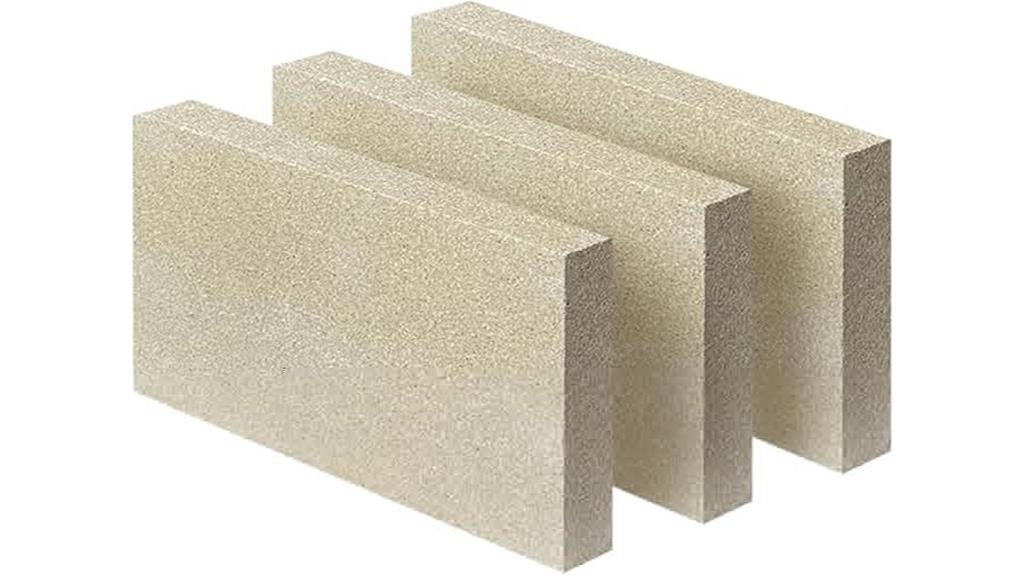 set of three firebricks