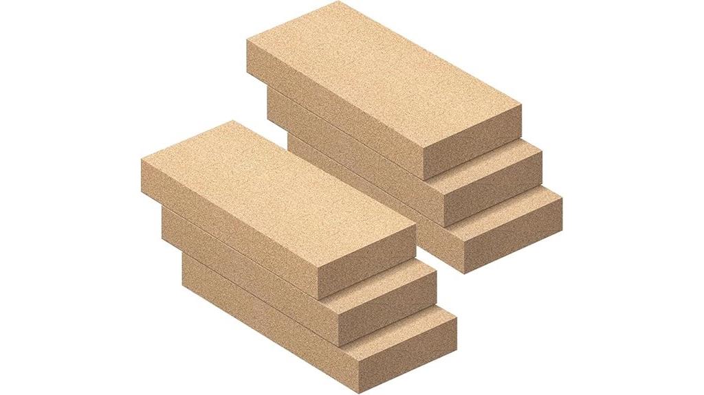 six fire bricks set