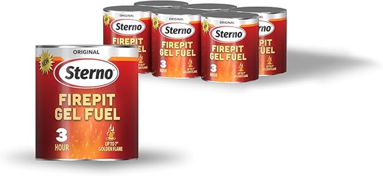 six pack of gel fuel