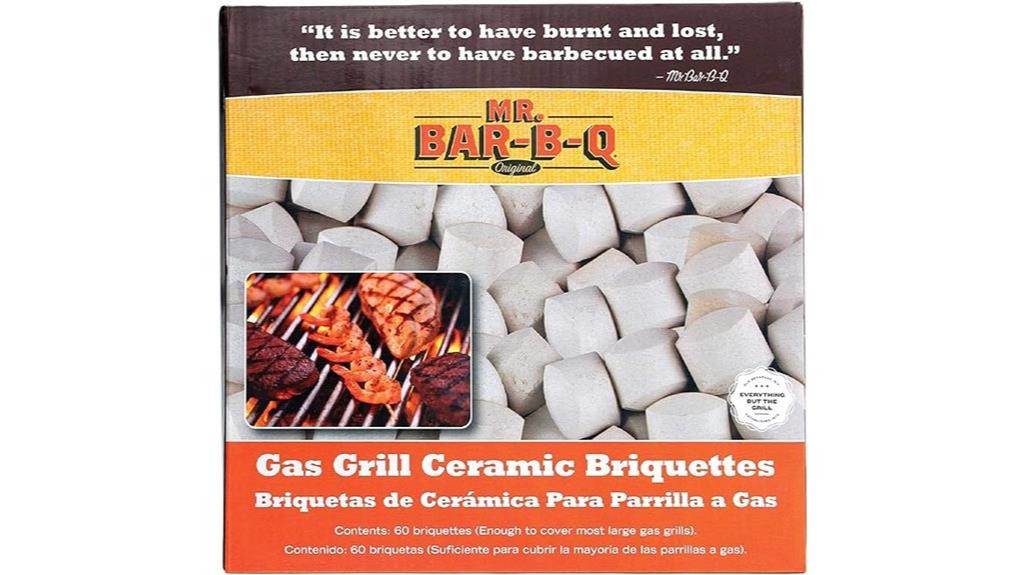 sixty ceramic briquettes