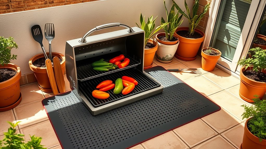 small patio grill mat considerations