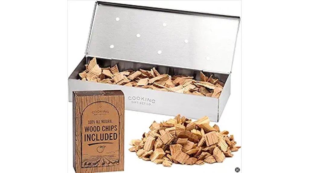 smoker box with wood
