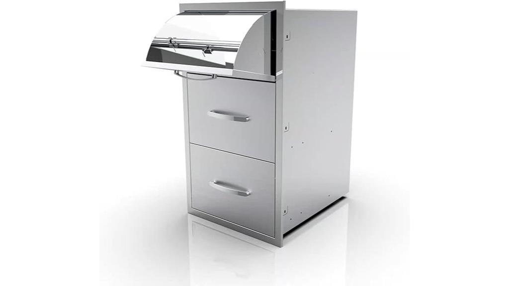 stainless outdoor kitchen drawers