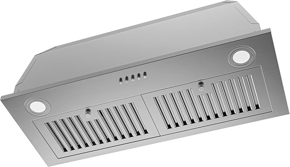 stainless steel 30 inch vent