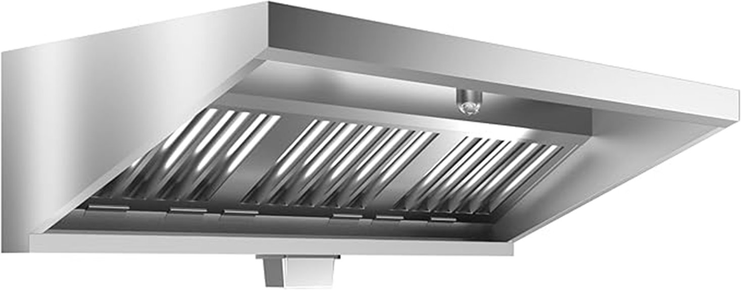 stainless steel 5ft hood