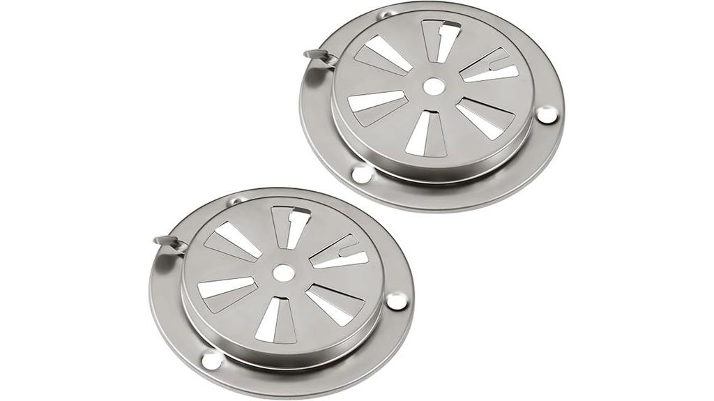stainless steel bbq vents