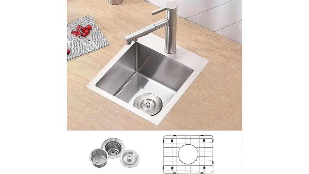 stainless steel drop in sink