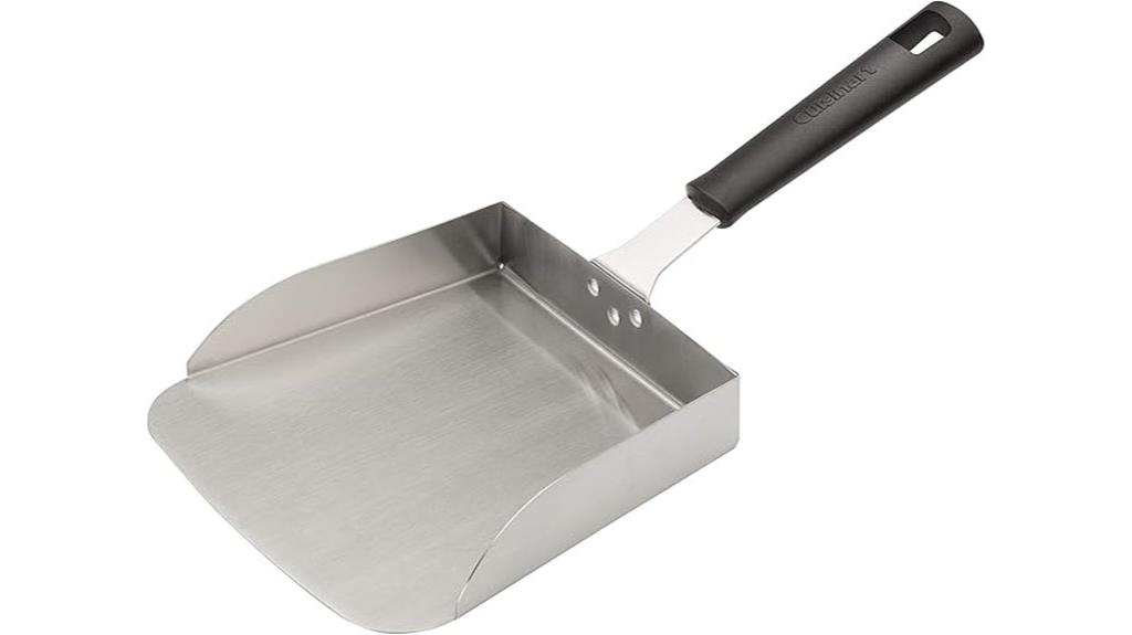 stainless steel food scooper
