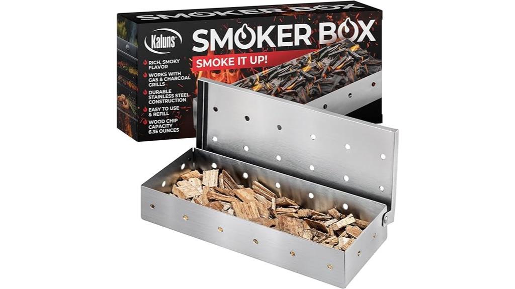 stainless steel grill smoker box
