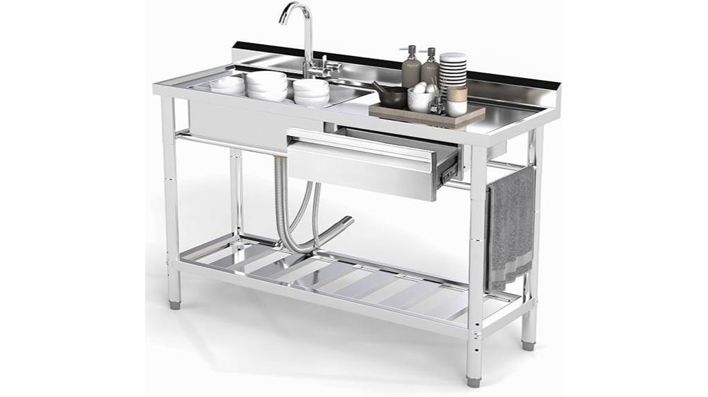 stainless steel kitchen sink