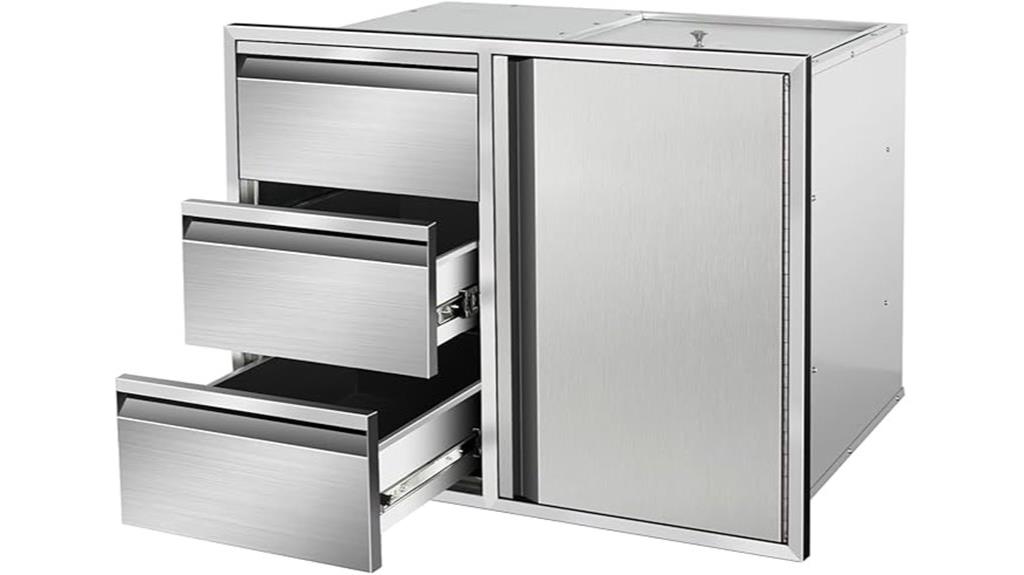 stainless steel outdoor cabinet