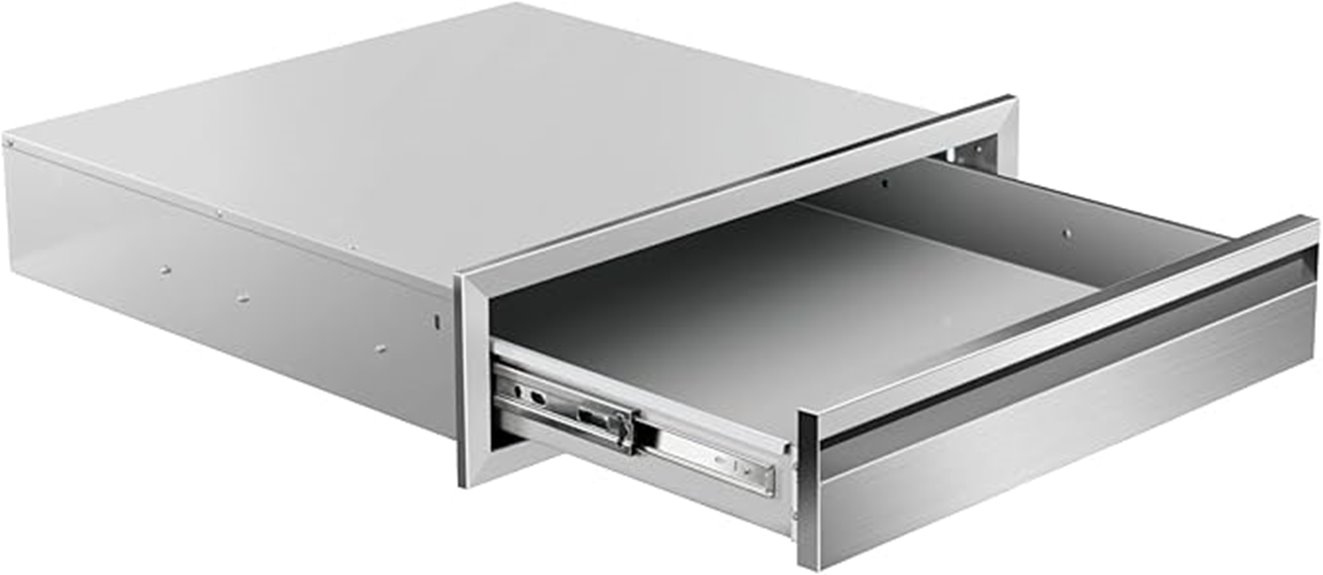 stainless steel outdoor drawer