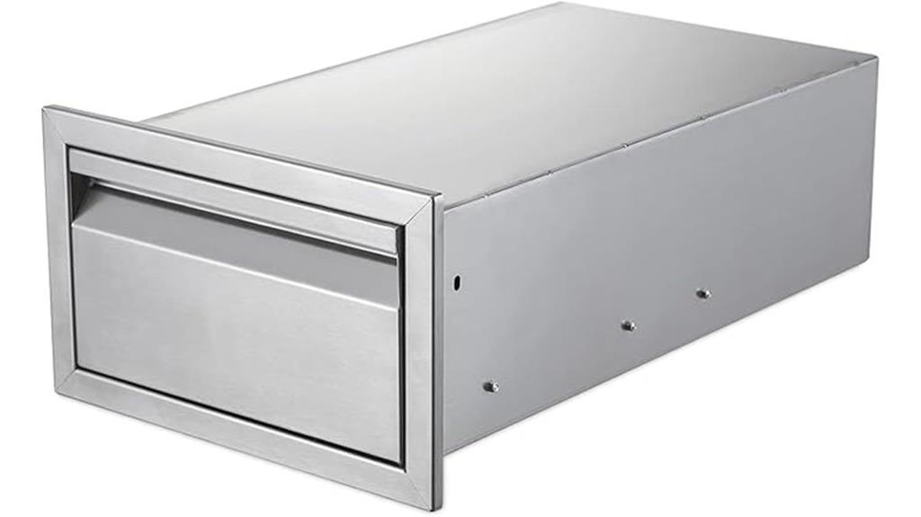 stainless steel outdoor drawer
