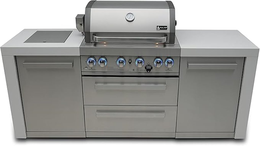 stainless steel outdoor grill