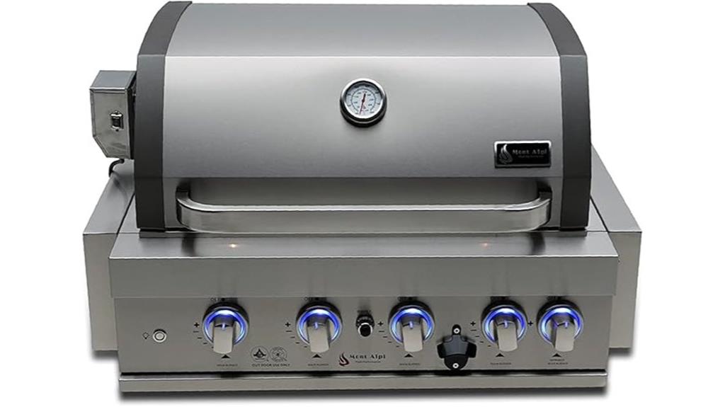 stainless steel outdoor grill
