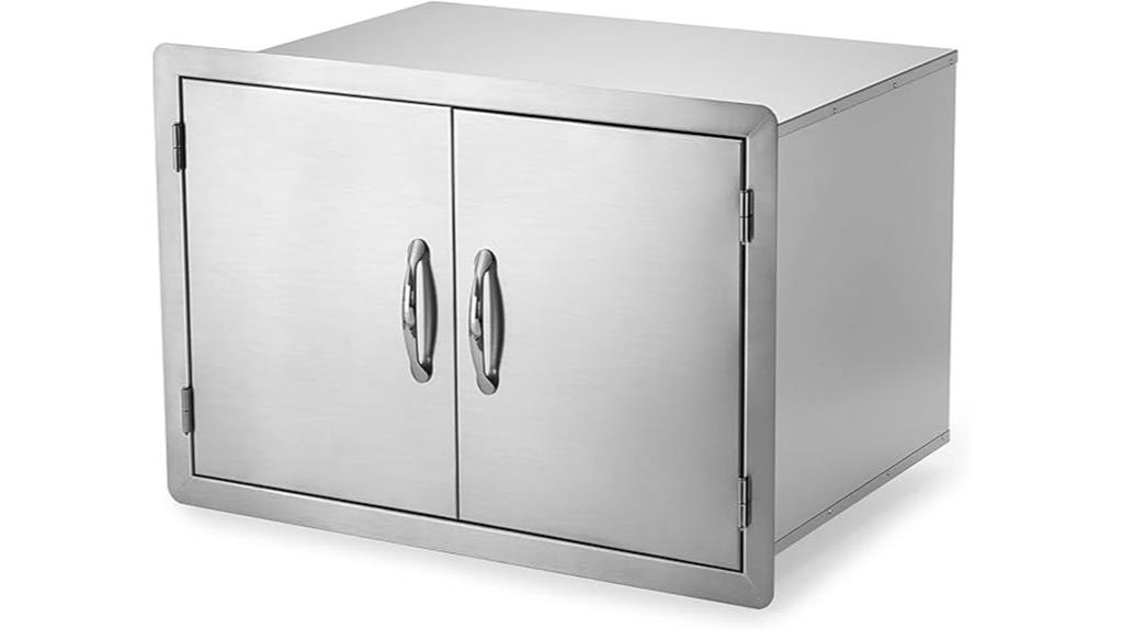 stainless steel outdoor pantry