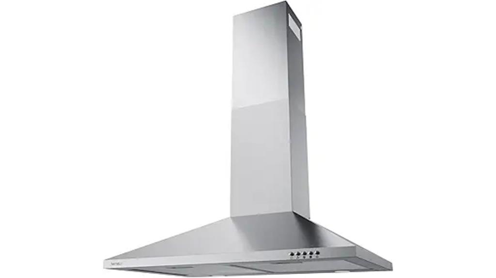 stainless steel range hood