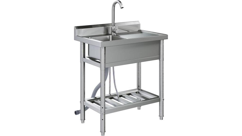 stainless steel utility sink