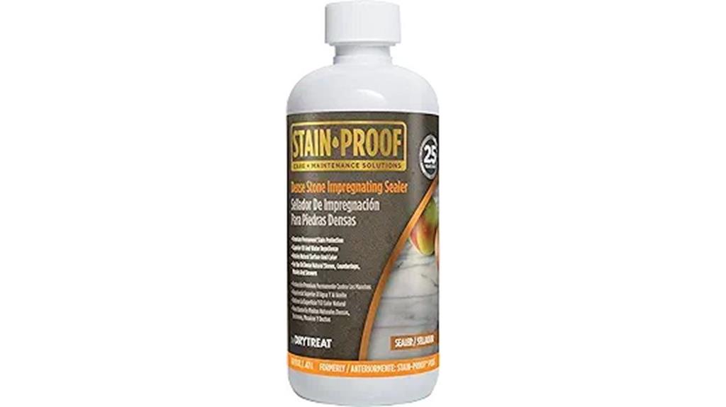 stone sealer stain proof