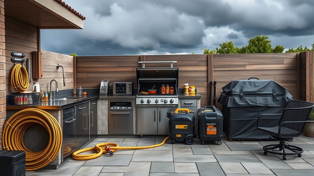 storm ready outdoor kitchen essentials