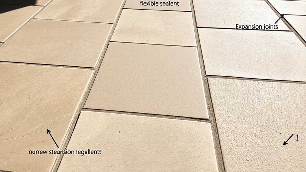 surface prep joint spacing