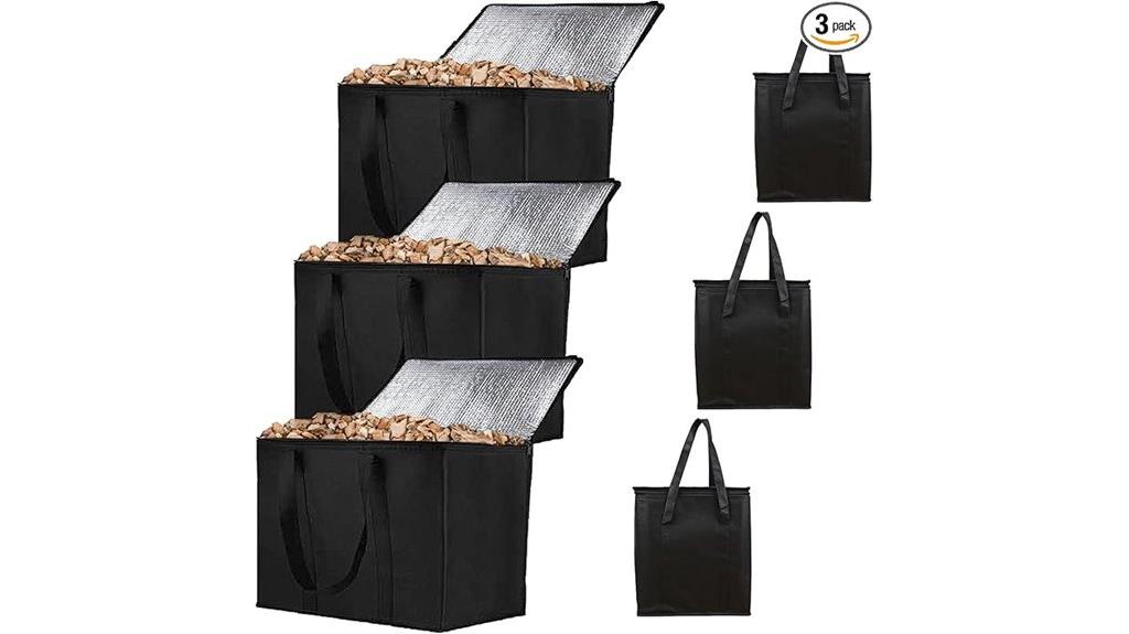 three 20 pound pellet containers