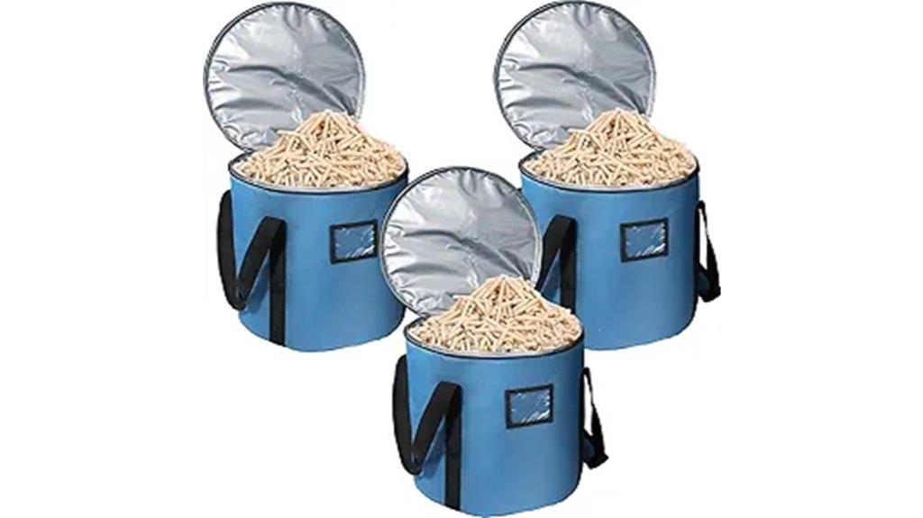 three pack fuel storage bags